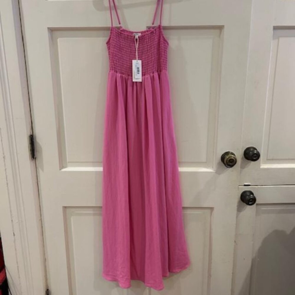 NWT Z Supply Beachside Midi Dress in Heartbreaker Pink xs